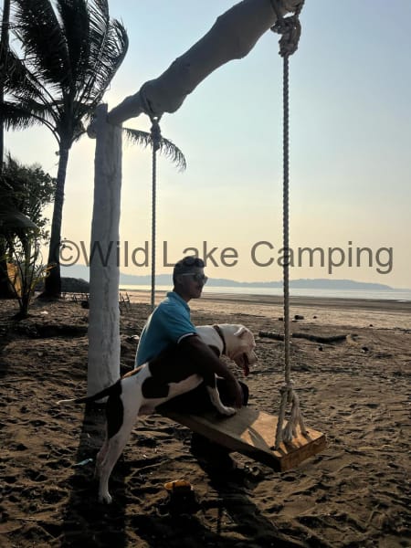 tent with beach view